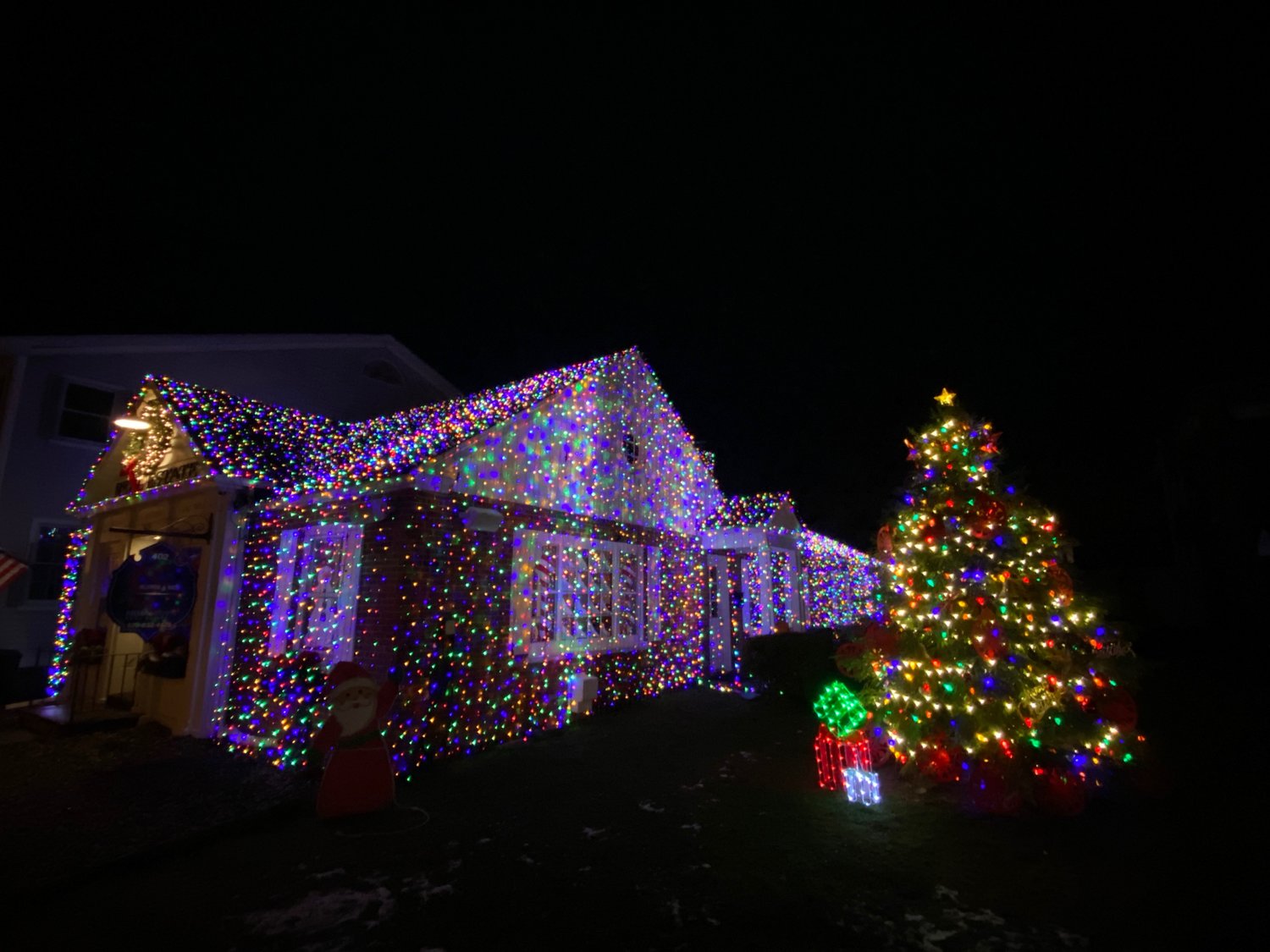 Christmas lights at McAteer & Will with Keller WIlliams in Milford, PA..